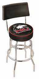  Northern Illinois 25" Double-Ring Swivel Counter Stool with Chrome Finish  