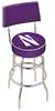  Northwestern 25" Double-Ring Swivel Counter Stool with Chrome Finish  