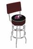  Southern Illinois 25" Double-Ring Swivel Counter Stool with Chrome Finish  