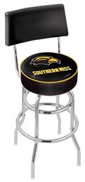  Southern Miss 25" Double-Ring Swivel Counter Stool with Chrome Finish  