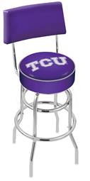  TCU 25" Double-Ring Swivel Counter Stool with Chrome Finish  