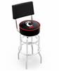  Cincinnati 30" Double-Ring Swivel Bar Stool with Chrome Finish  