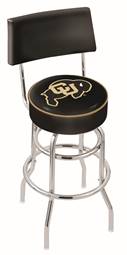  Colorado 30" Double-Ring Swivel Bar Stool with Chrome Finish  