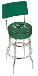  Hawaii 30" Double-Ring Swivel Bar Stool with Chrome Finish  