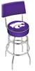  Kansas State 30" Double-Ring Swivel Bar Stool with Chrome Finish  