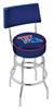  Louisiana Tech 30" Double-Ring Swivel Bar Stool with Chrome Finish  