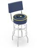  Milwaukee Brewers 30" Doubleing Swivel Bar Stool with Chrome Finish  