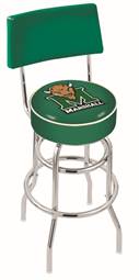  Marshall 30" Double-Ring Swivel Bar Stool with Chrome Finish  