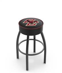  Boston College 25" Swivel Counter Stool with Black Wrinkle Finish   