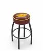  Central Michigan 25" Swivel Counter Stool with Black Wrinkle Finish   