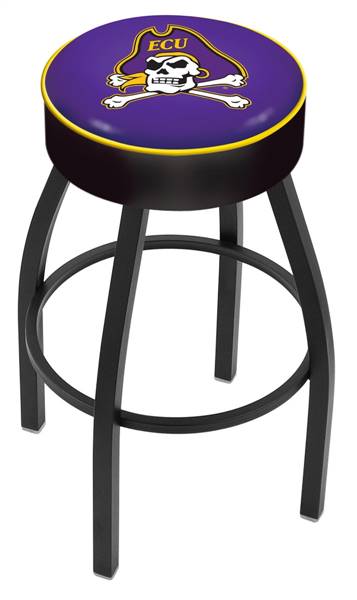  East Carolina 25" Swivel Counter Stool with Black Wrinkle Finish   