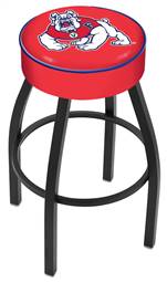  Fresno State 25" Swivel Counter Stool with Black Wrinkle Finish   