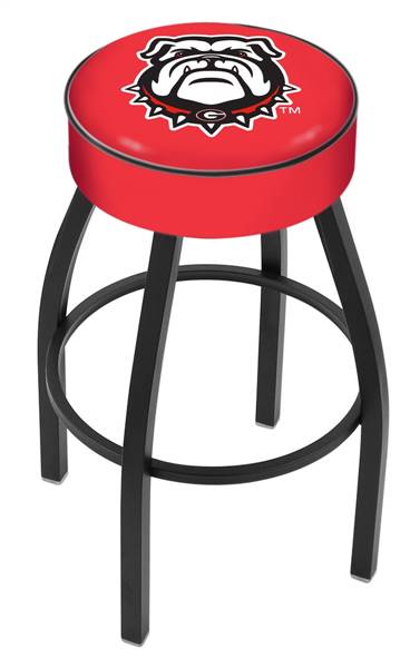  Georgia "Bulldog"  25" Swivel Counter Stool with Black Wrinkle Finish   