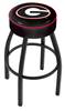  Georgia "G"  25" Swivel Counter Stool with Black Wrinkle Finish   