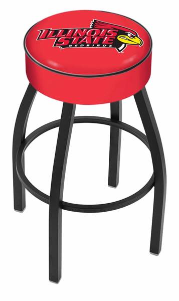  Illinois State 25" Swivel Counter Stool with Black Wrinkle Finish   