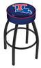  Louisiana Tech 25" Swivel Counter Stool with Black Wrinkle Finish   