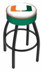  Miami (FL) 25" Swivel Counter Stool with Black Wrinkle Finish   