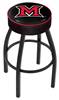  Miami (OH) 25" Swivel Counter Stool with Black Wrinkle Finish   