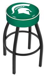  Michigan State 25" Swivel Counter Stool with Black Wrinkle Finish   