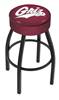  Montana 25" Swivel Counter Stool with Black Wrinkle Finish   