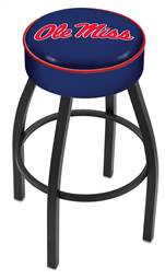  Ole' Miss 25" Swivel Counter Stool with Black Wrinkle Finish   