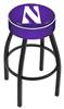  Northwestern 25" Swivel Counter Stool with Black Wrinkle Finish   