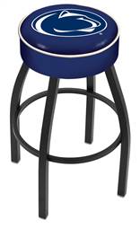  Penn State 25" Swivel Counter Stool with Black Wrinkle Finish   