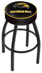  Southern Miss 25" Swivel Counter Stool with Black Wrinkle Finish   