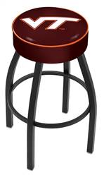  Virginia Tech 25" Swivel Counter Stool with Black Wrinkle Finish   