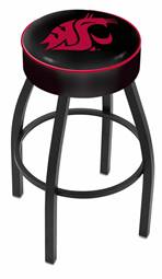  Washington State 25" Swivel Counter Stool with Black Wrinkle Finish   