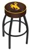  Wyoming 25" Swivel Counter Stool with Black Wrinkle Finish   