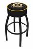 Boston Bruins 30" Swivel Bar Stool with Black Wrinkle Finish   