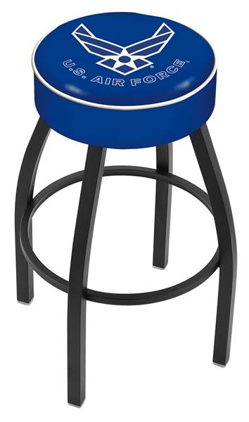  U.S. Air Force 30" Swivel Bar Stool with Black Wrinkle Finish   