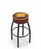  Central Michigan 30" Swivel Bar Stool with Black Wrinkle Finish   