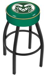  Colorado State 30" Swivel Bar Stool with Black Wrinkle Finish   