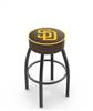  San Diego Padres 30" Swivel Bar Stool with Black Wrinkle Finish   