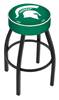  Michigan State 30" Swivel Bar Stool with Black Wrinkle Finish   