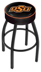  Oklahoma State 30" Swivel Bar Stool with Black Wrinkle Finish   