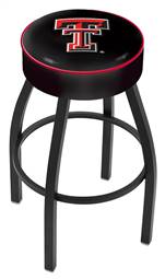  Texas Tech 30" Swivel Bar Stool with Black Wrinkle Finish   