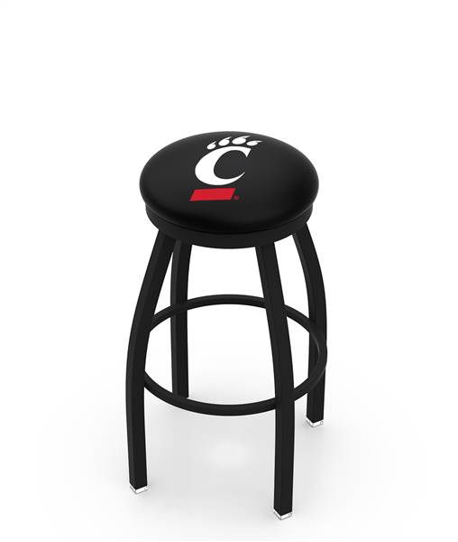  Cincinnati 25" Swivel Counter Stool with Black Wrinkle Finish  