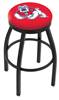  Fresno State 25" Swivel Counter Stool with Black Wrinkle Finish  