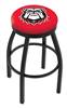  Georgia "Bulldog" 25" Swivel Counter Stool with Black Wrinkle Finish  