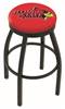  Illinois State 25" Swivel Counter Stool with Black Wrinkle Finish  