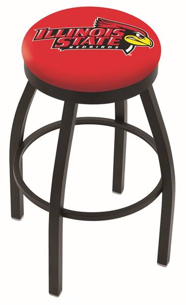  Illinois State 25" Swivel Counter Stool with Black Wrinkle Finish  