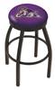  James Madison 25" Swivel Counter Stool with Black Wrinkle Finish  