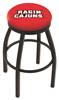  Louisiana-Lafayette 25" Swivel Counter Stool with Black Wrinkle Finish  