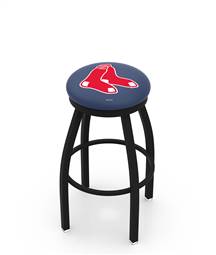  Boston Red Sox 25" Swivel Counter Stool with Black Wrinkle Finish  