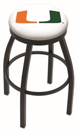  Miami (FL) 25" Swivel Counter Stool with Black Wrinkle Finish  