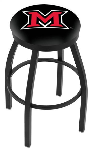  Miami (OH) 25" Swivel Counter Stool with Black Wrinkle Finish  