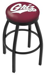  Montana 25" Swivel Counter Stool with Black Wrinkle Finish  